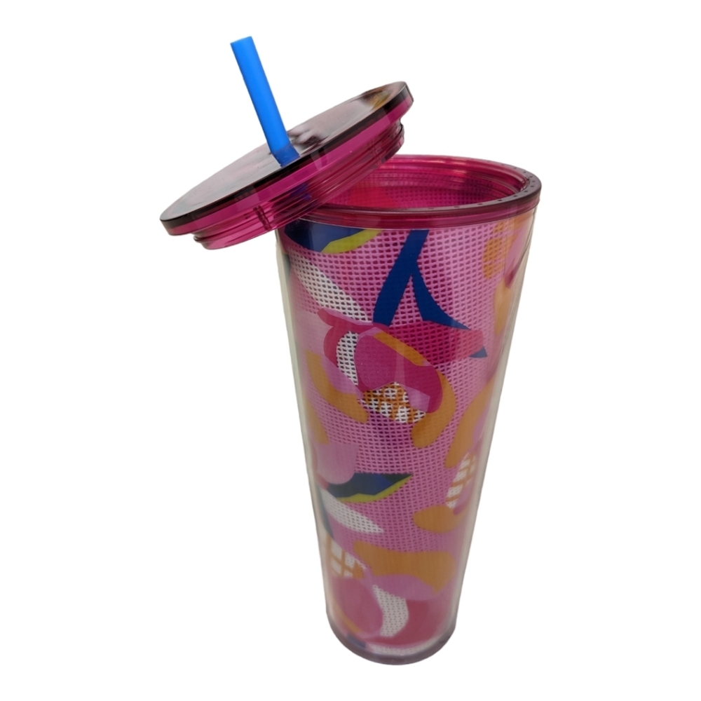 NWT RARE Starbucks 2023 New Spring Release Pink Blue Floral Tumbler - Picture 3 of 5